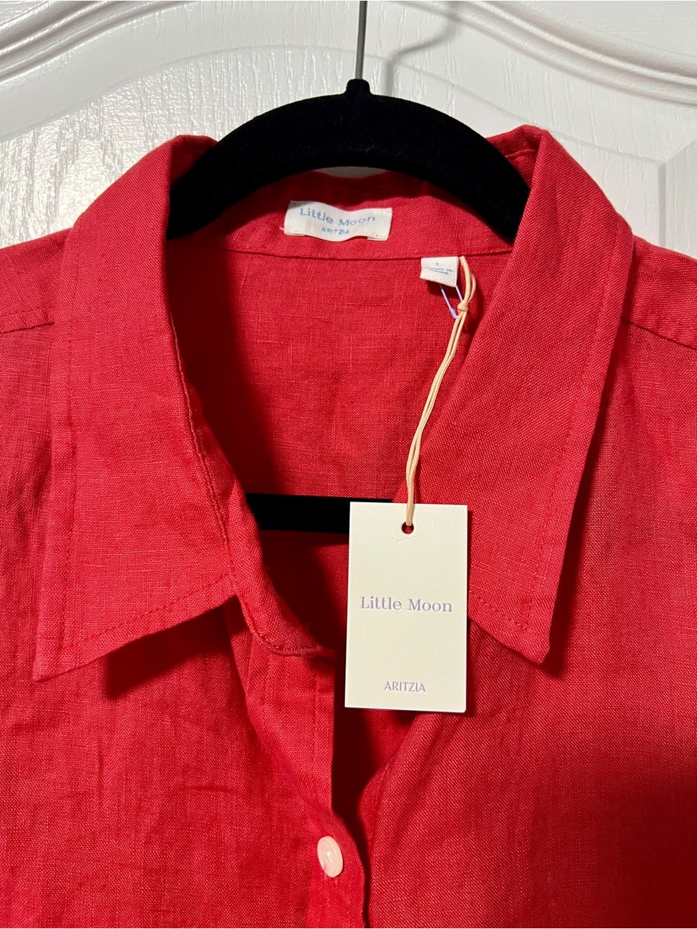 Aritzia Little Moon Sail Oversized Linen Shirt